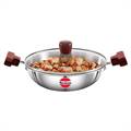 Hawkins Deep Frying 22 cm Stainless Steel Pan with Glass Lid (SSD15G)