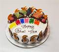 Happy Bhai Tika Black Forest Cake (1 kg) from Chef's Bakery