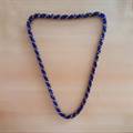 Royal Blue and Golden Crystal Necklace