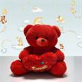 Red Teddy with Love Heart (1 ft)