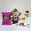 Mischievous Monkey in Red Jumpsuit Package