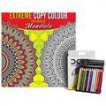 Dreamland Extreme Copy Colour for Adults Mandala (Coloring Book) & DOMS Half-size Color Pencils  (12 Shades)