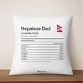 Nepalese Dad Lovable Facts Cushion