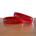 Borosil Printed Glass Bangles (1 pair)