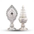 Silverplated Nhyaka Sinamu 8 inch | Paan Sisa