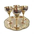 Royal Dynasty Set (Big) | Brass Wineglass 300 ml