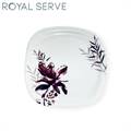 Royal Serve Sofia Melamine Floral Half Dinner Plates (Set of 6)