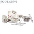Royal Serve Olga Melamine Dinner Set - Square Shape (Set of 38 pcs)