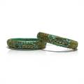 Sea Green Crystal Bangles - Type 1 (Set of 2)