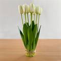 White Artificial Tulips – Bunch of 10