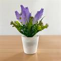Purple Artificial Shrub in a Vase