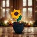 Crochet Potted Sunflower