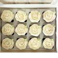 Ministry of Cupcakes - Box of 12 - White Roses