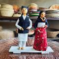 Chhetri Couple Corn Husk Dolls