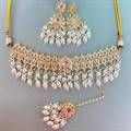 Kundan Neckpiece Set - White (33639/72)