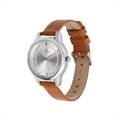 Titan Workwear Silver Dial Women Watch With Leather Strap 2481SL06