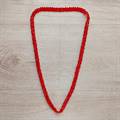 Bright Red Festive Potey Necklace