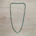 Turquoise and Gold Beaded Potey Necklace