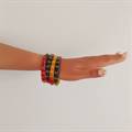 Multicolor Gold-studded Bangles (Set of 4)