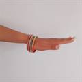 Multicolor Stone Bangles (Set of 4)