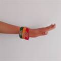 Bright Yellow-Red-Green Festive Bangles (Set of 12)