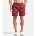 Jockey Super Combed Mercerized Cotton Woven Printed Boxer Shorts with Side Pockets - Karanda Red #US57