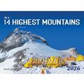 All 14 Highest Mountains Wall Calendar 2026 (4.809)