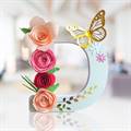 Letter D Floral Decor