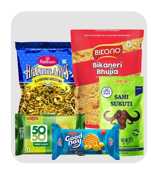 Snack Assortment (Biscuits & Popular Snacks)